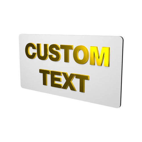 CUSTOMIZABLE GOLDEN ACRYLIC SIGNAGE