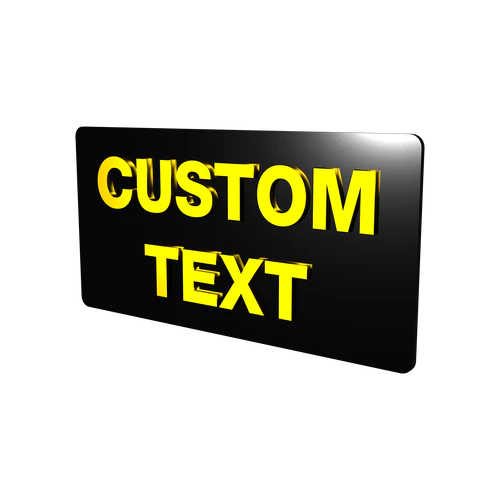 CUSTOMIZABLE GOLDEN ACRYLIC SIGNAGE