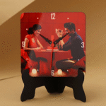 Customized Table Clock With Photo (Curved)