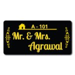 Golden Acrylic Name Plate